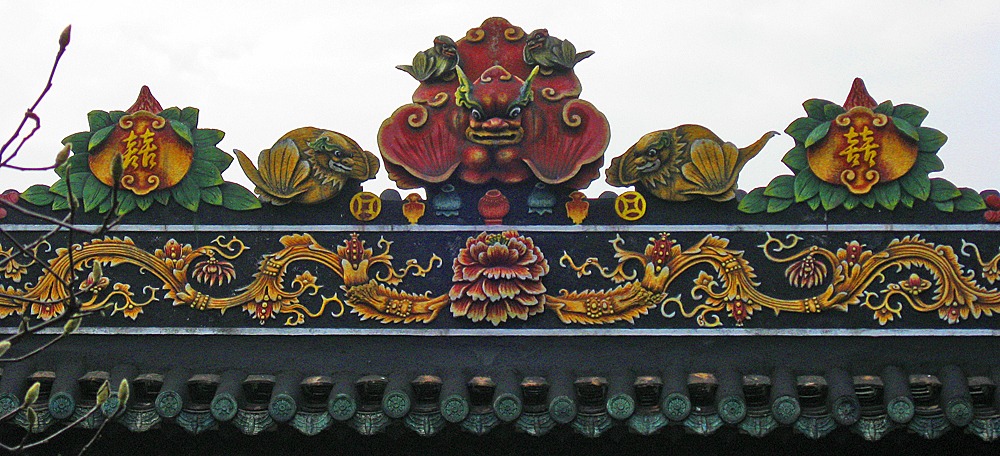 Гуанчжоу - Академия Чень - крыша