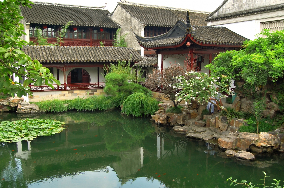 Сад Мастера сетей в Сучжоу - павильоны