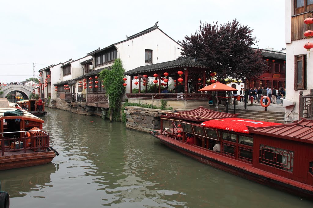 Достопримечательность Сучжоу - канал-улица Шаньтан
